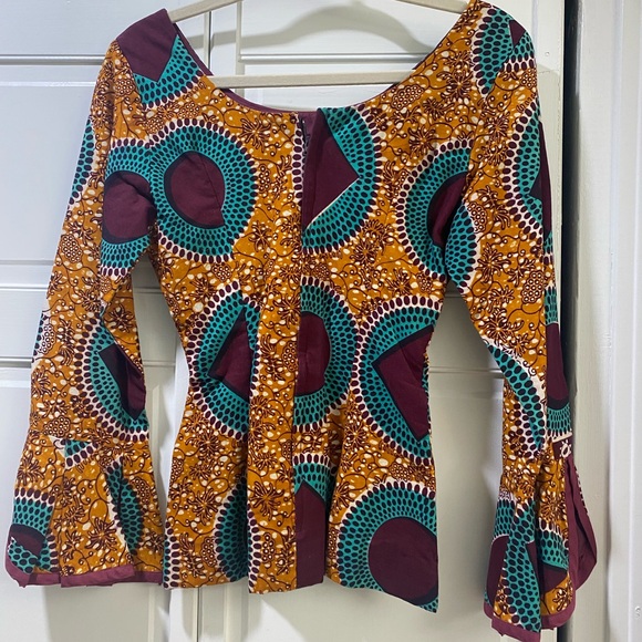 Colorful Patterned Women's Top - Picture 2 of 4